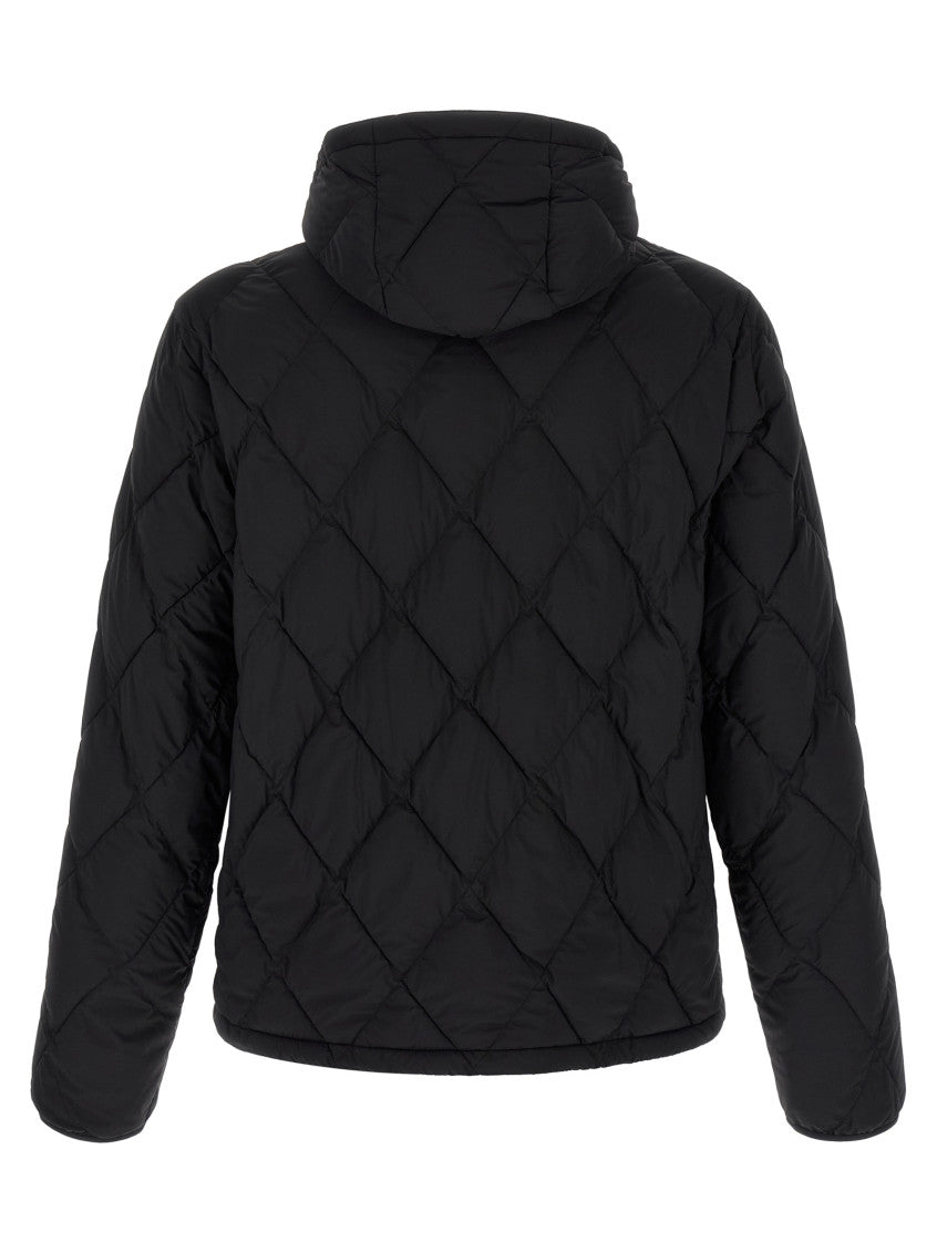 Black Quilted Hood Jacket 2