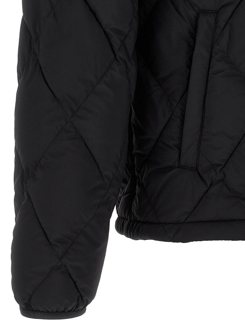 Black Quilted Hood Jacket 4