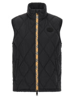 Black Quilted Sleeveless Jacket 1
