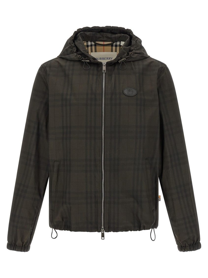Dark Olive Check Jacket 1