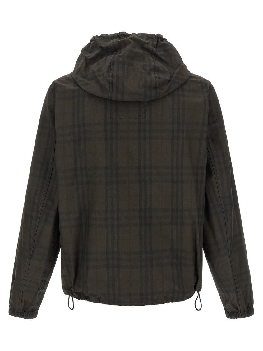 Dark Olive Check Jacket 2