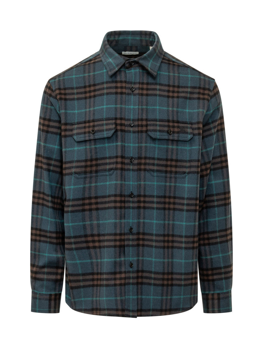 Teal Blue Regular Overshirt 1