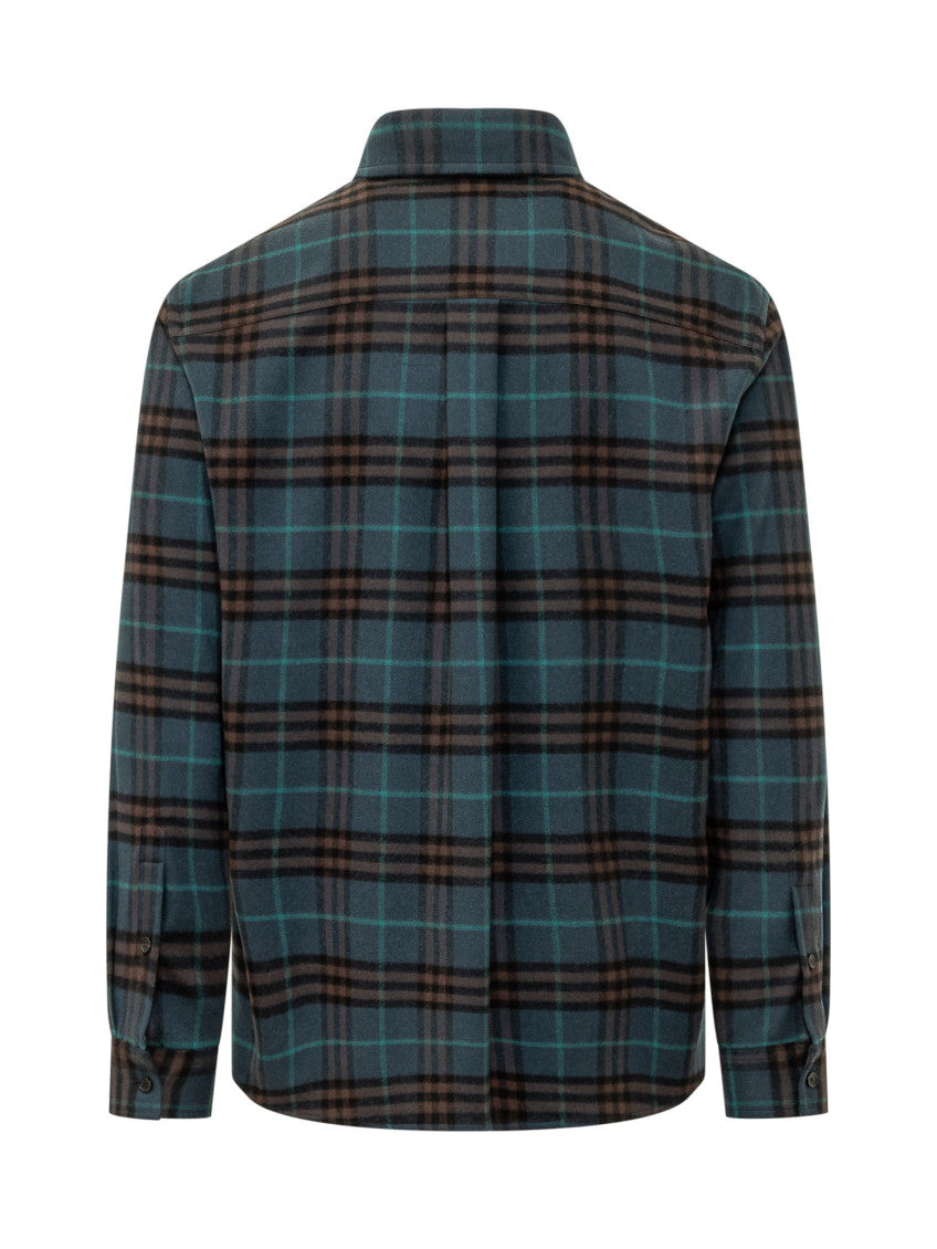 Teal Blue Regular Overshirt 2