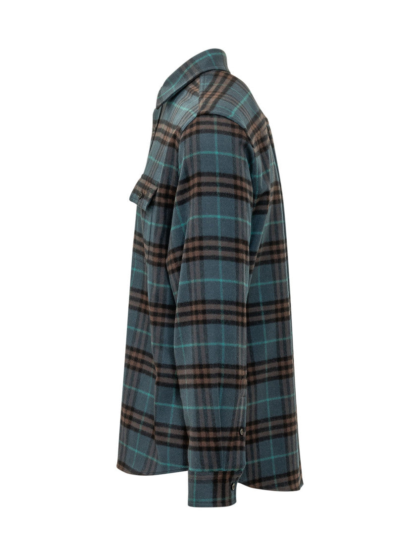 Teal Blue Regular Overshirt 3