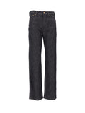 Black Straight Flat Front Pants 1