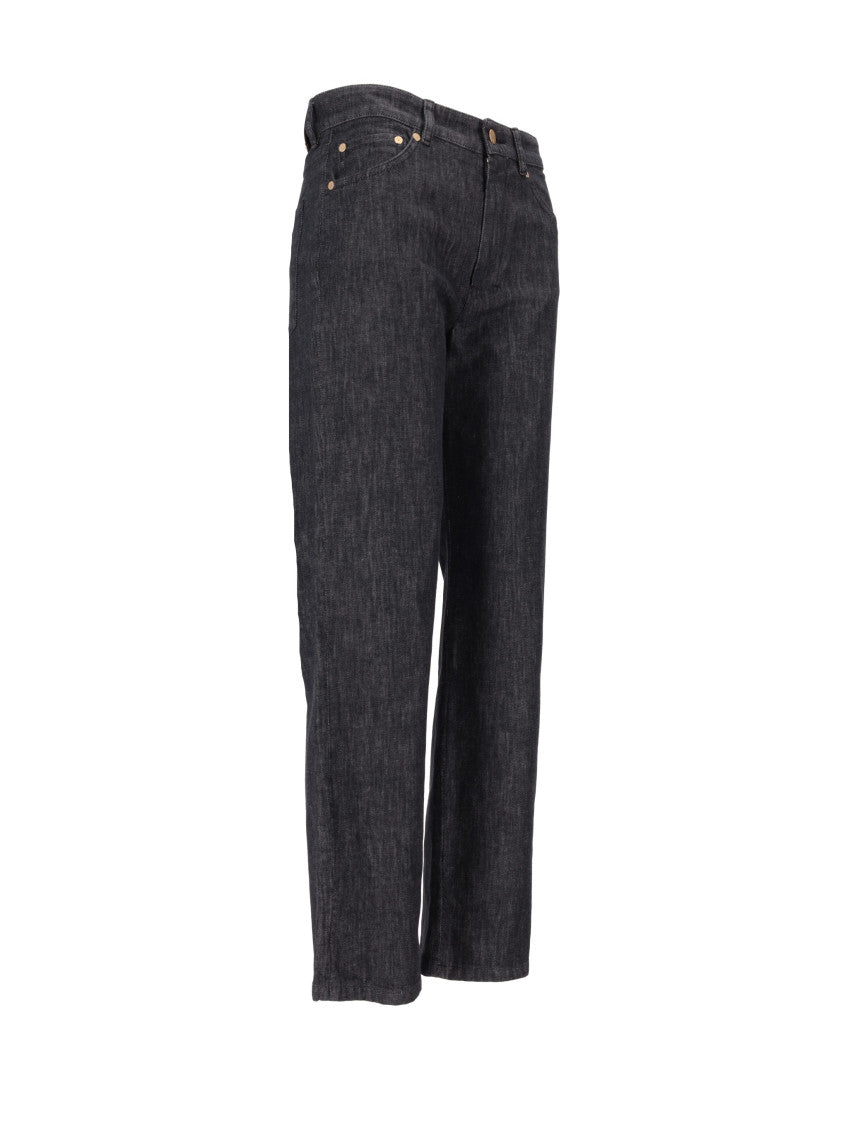 Black Straight Flat Front Pants 3