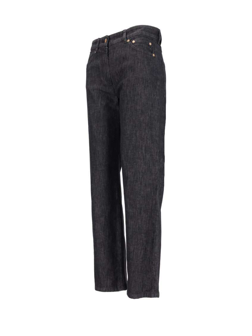 Black Straight Flat Front Pants 4