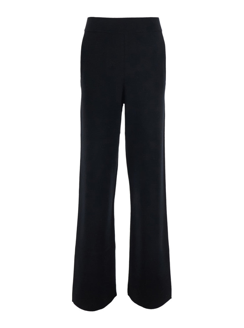 Black Loose Elasticated Pants 1