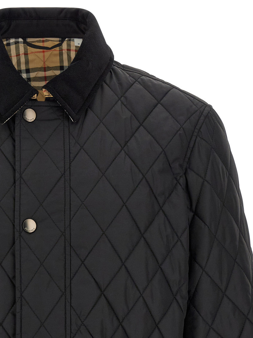 Black Quilted Regular Jacket 3