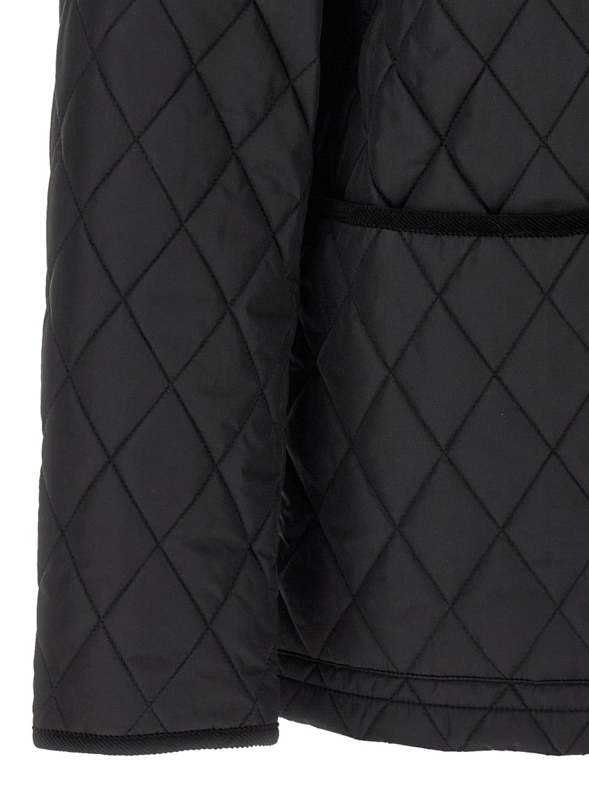 Black Quilted Regular Jacket 4