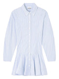 Blue Stripes Shirt Dress 1