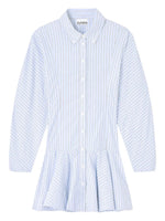 Blue Stripes Shirt Dress 1
