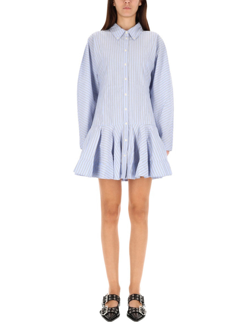 Blue Stripes Shirt Dress 3