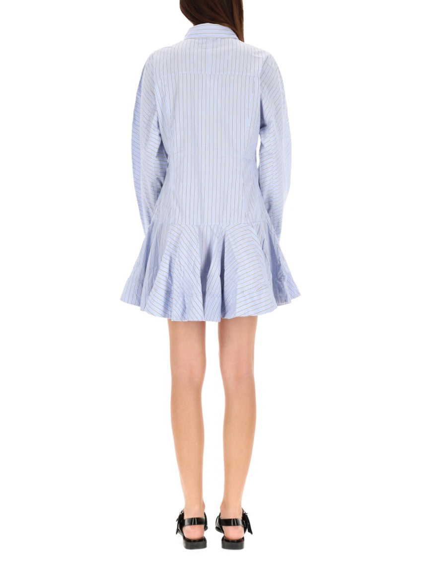 Blue Stripes Shirt Dress 4