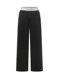 Black Comfort Elasticated Pants 1