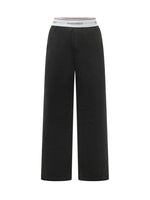 Black Comfort Elasticated Pants 1