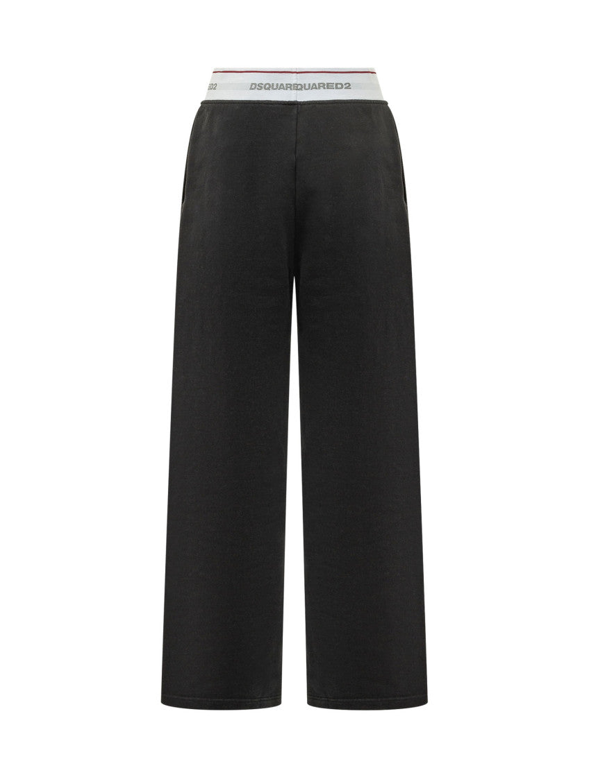 Black Comfort Elasticated Pants 2