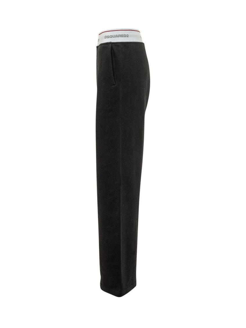 Black Comfort Elasticated Pants 3
