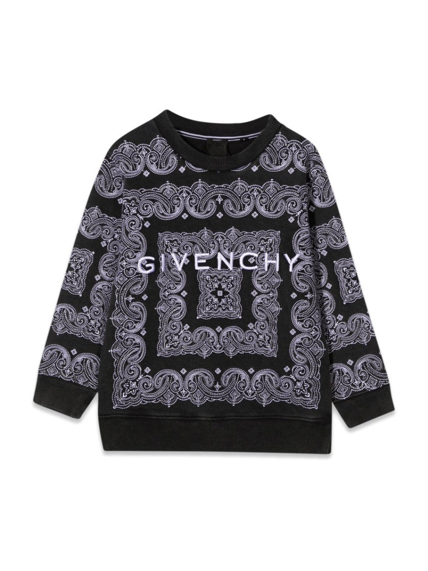 Boys Black Paisley Sweatshirt 1