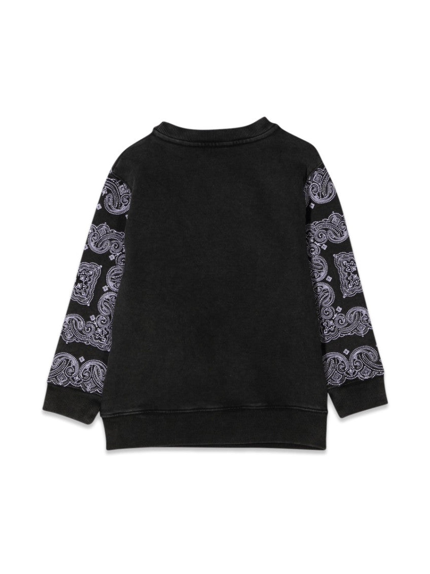Boys Black Paisley Sweatshirt 2