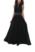 Black Halter Neck Maxi Dress 1
