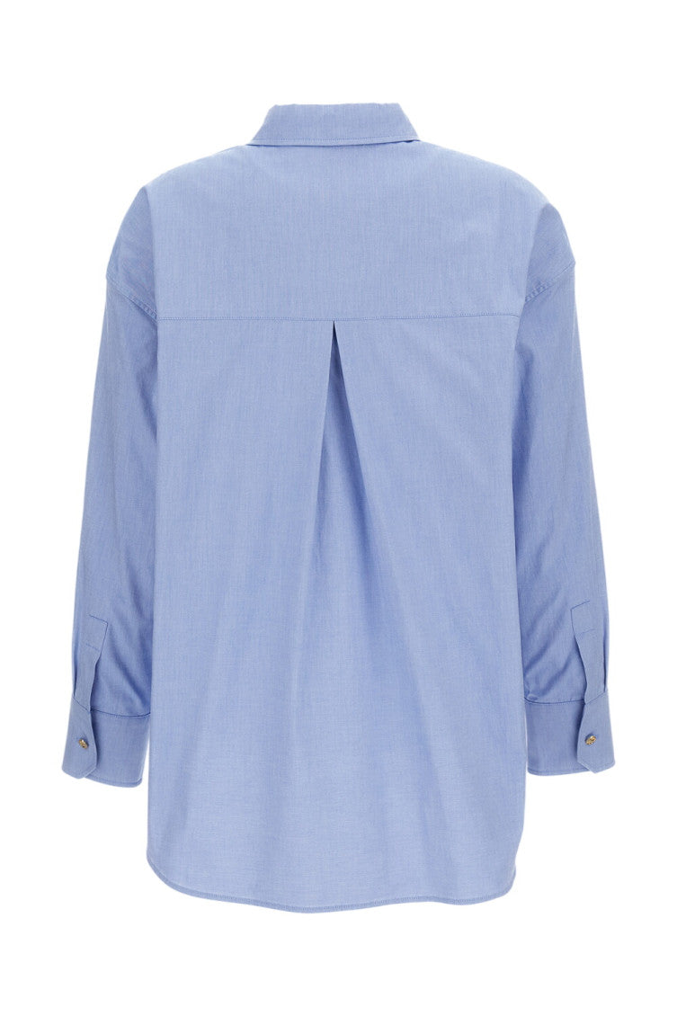 Sky Blue Regular Solid Shirt 2