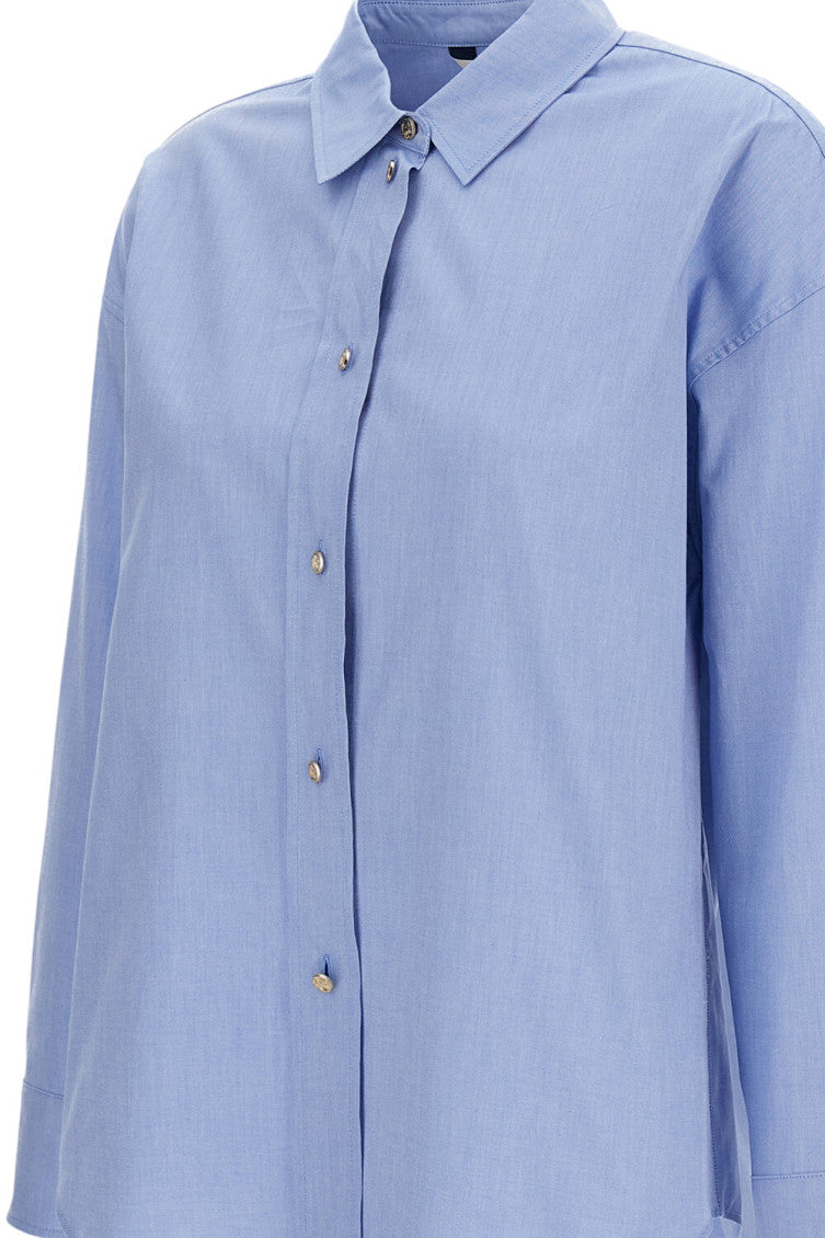 Sky Blue Regular Solid Shirt 3