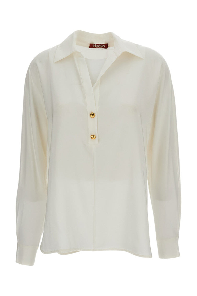 White Loose Solid Shirt 1