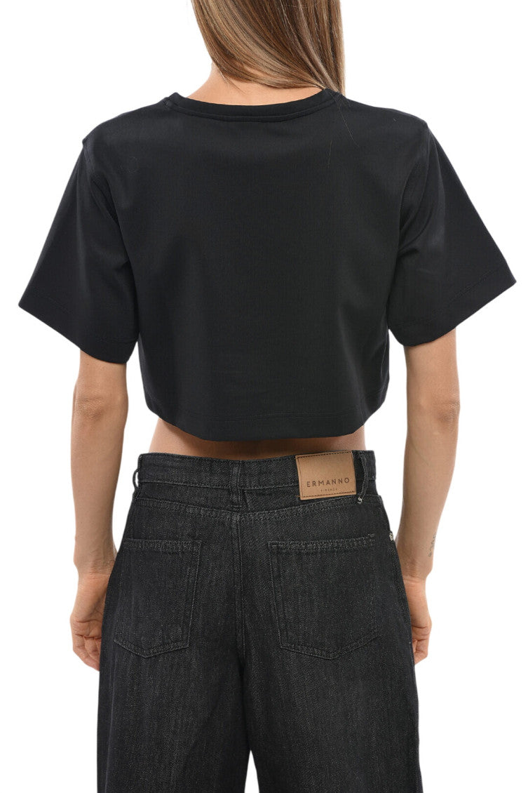 Black Crew Neck T-Shirt 2