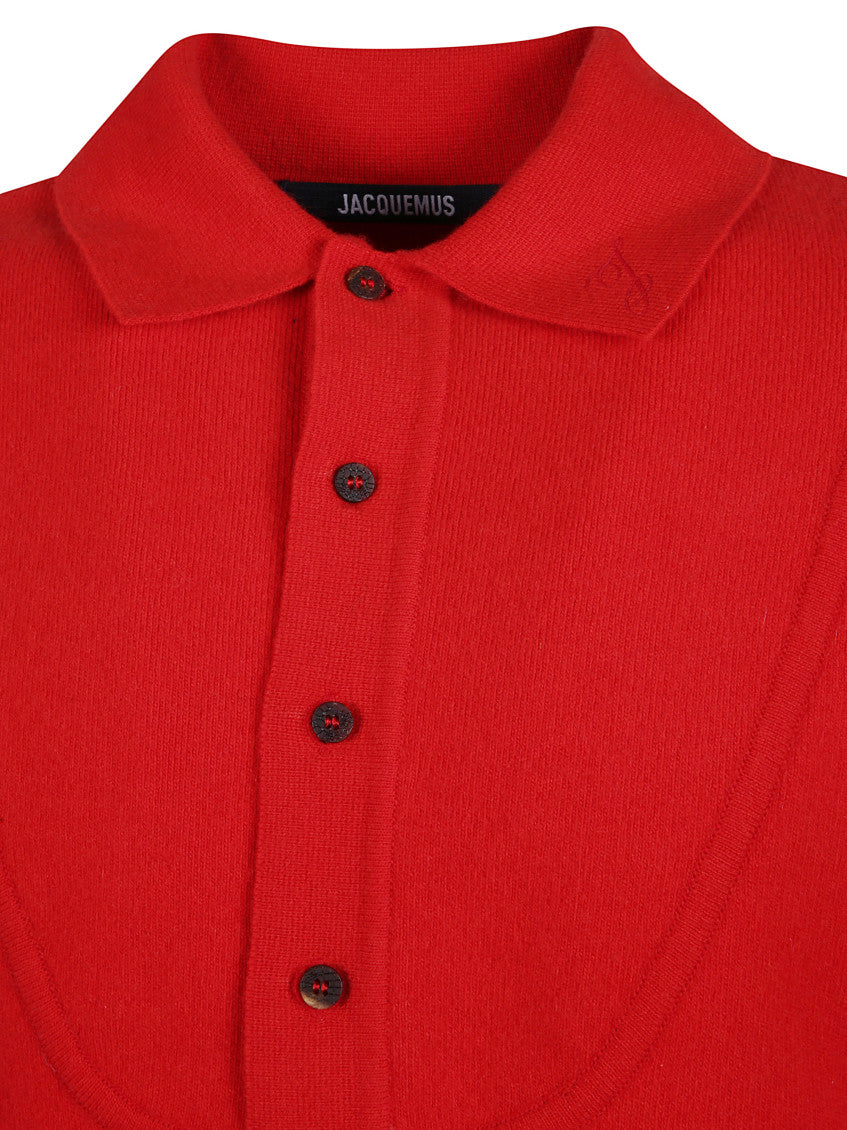 Red Regular Polo Sweater 3