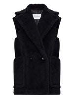 Black Textured Notched Lapel Jacket 1
