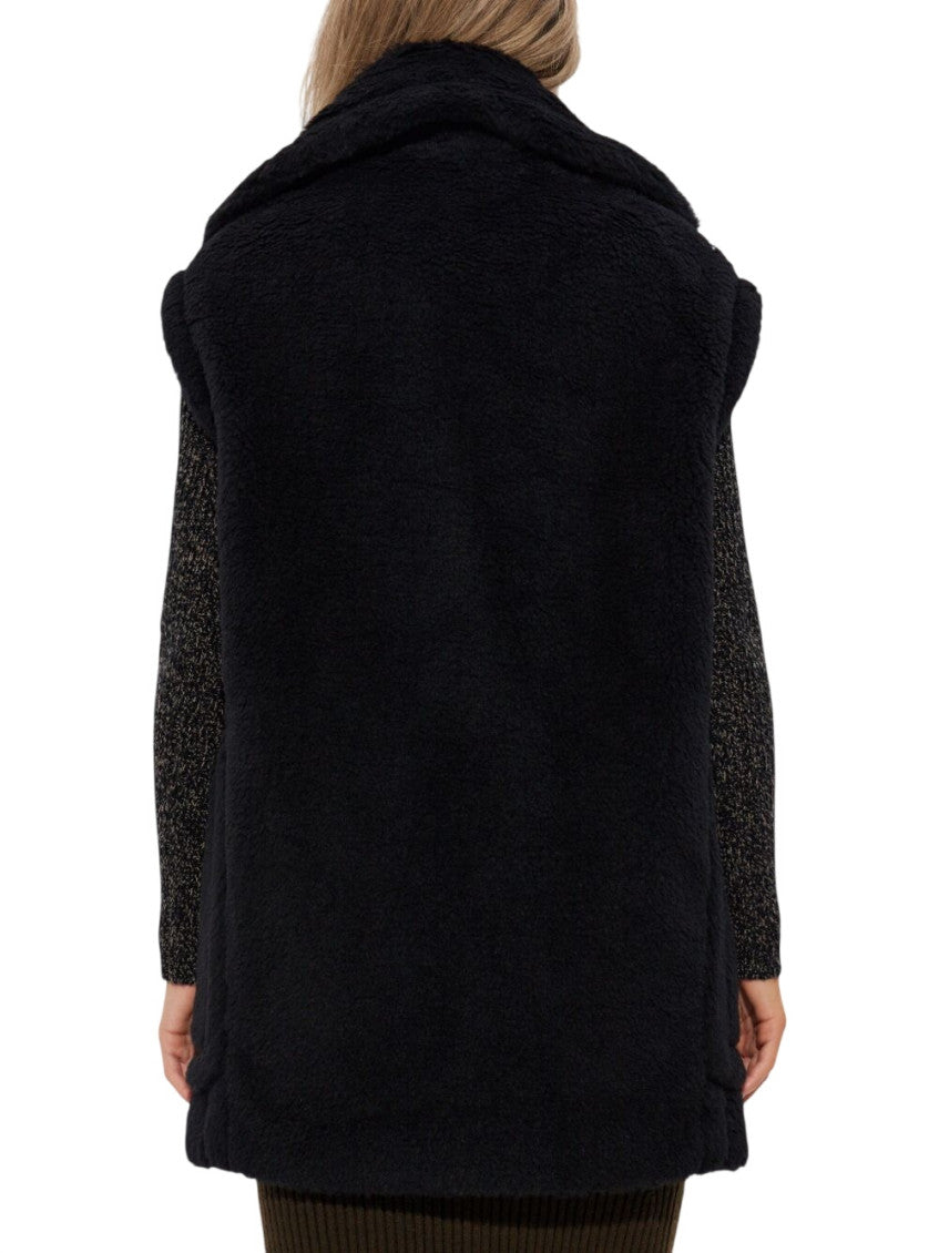 Black Textured Notched Lapel Jacket 3