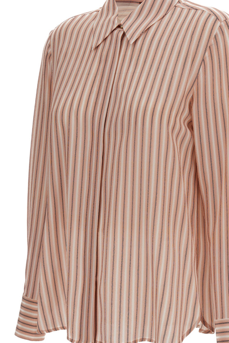Peach Regular Stripes Shirt 3