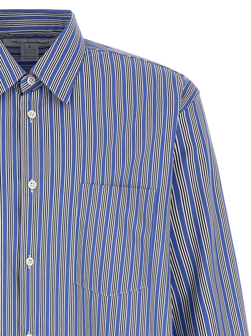 Blue Regular Striped Shirt 3