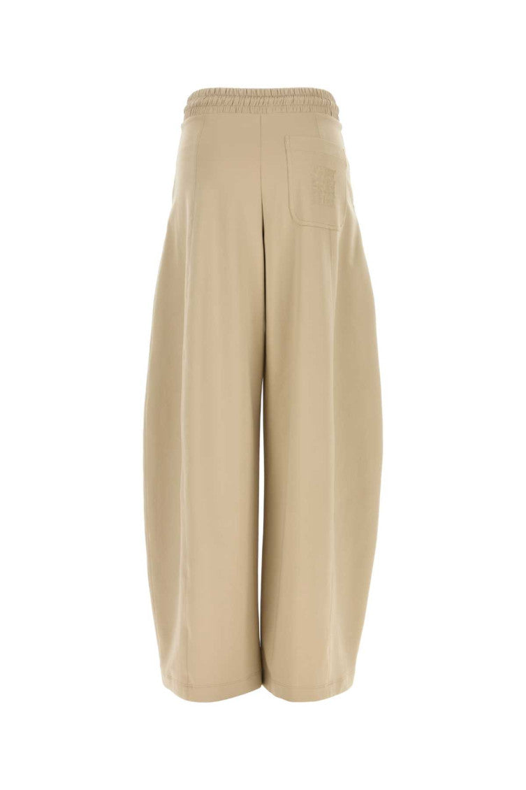 Beige Loose Drawstring Pants 2