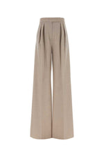 Beige Tailored Pleated Pants 1
