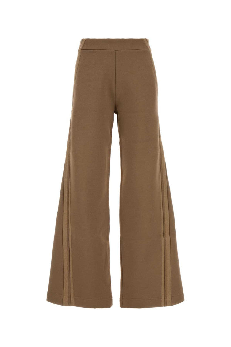 Light Brown Flared Flat Front Pant 1