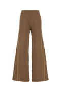 Light Brown Flared Flat Front Pant 1
