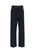 Dark Blue Straight High Rise Jeans 1