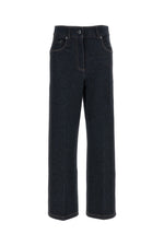 Dark Blue Straight High Rise Jeans 1