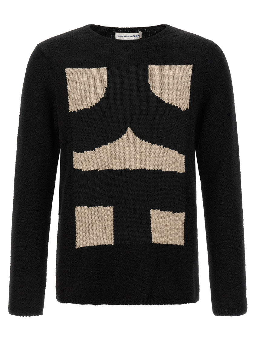 Black Round Neck Sweater 1