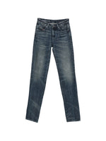 Blue Straight Mid Rise Jeans 1
