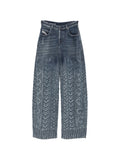 Blue Relaxed High Rise Jeans 1