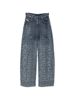 Blue Relaxed High Rise Jeans 1