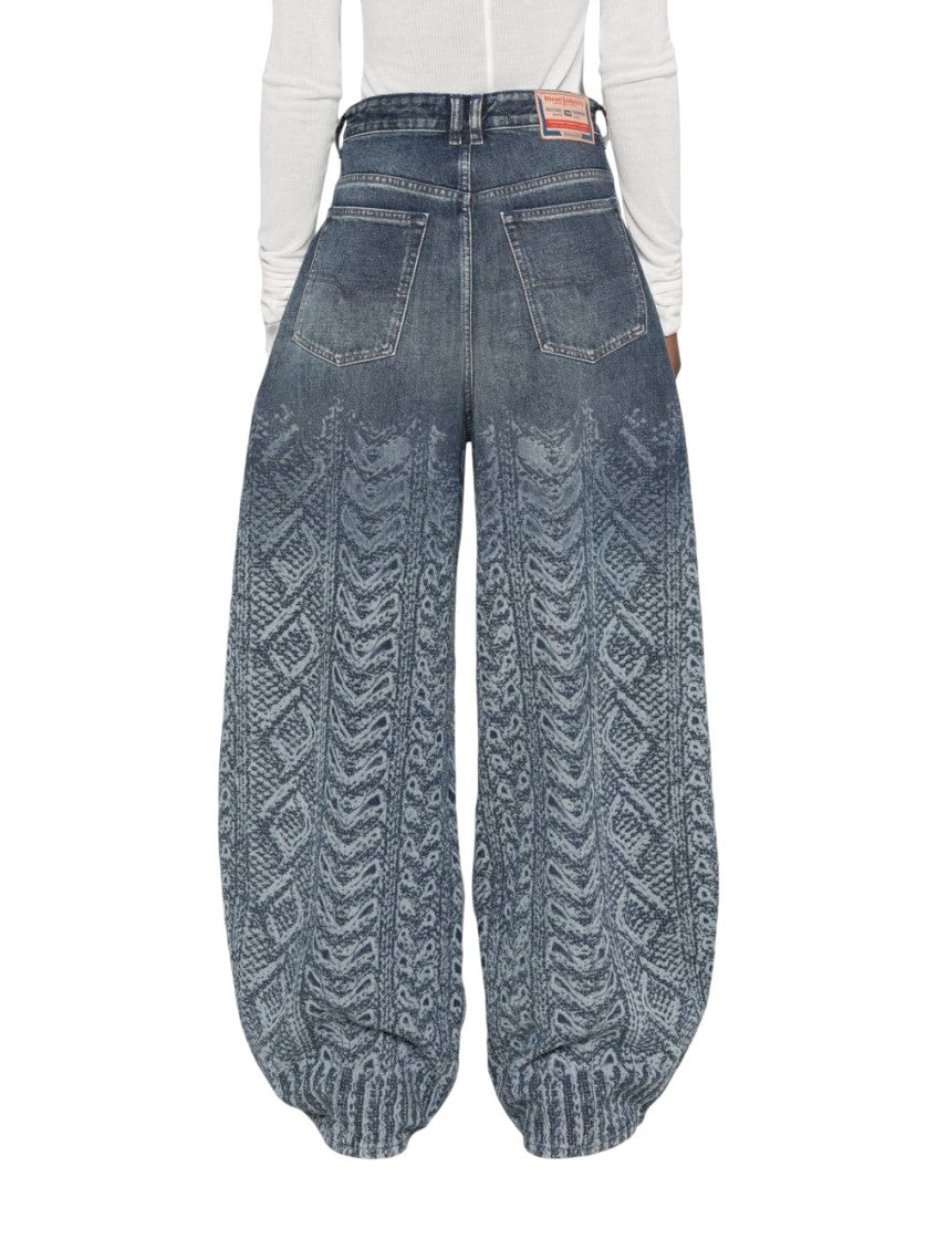 Blue Relaxed High Rise Jeans 3