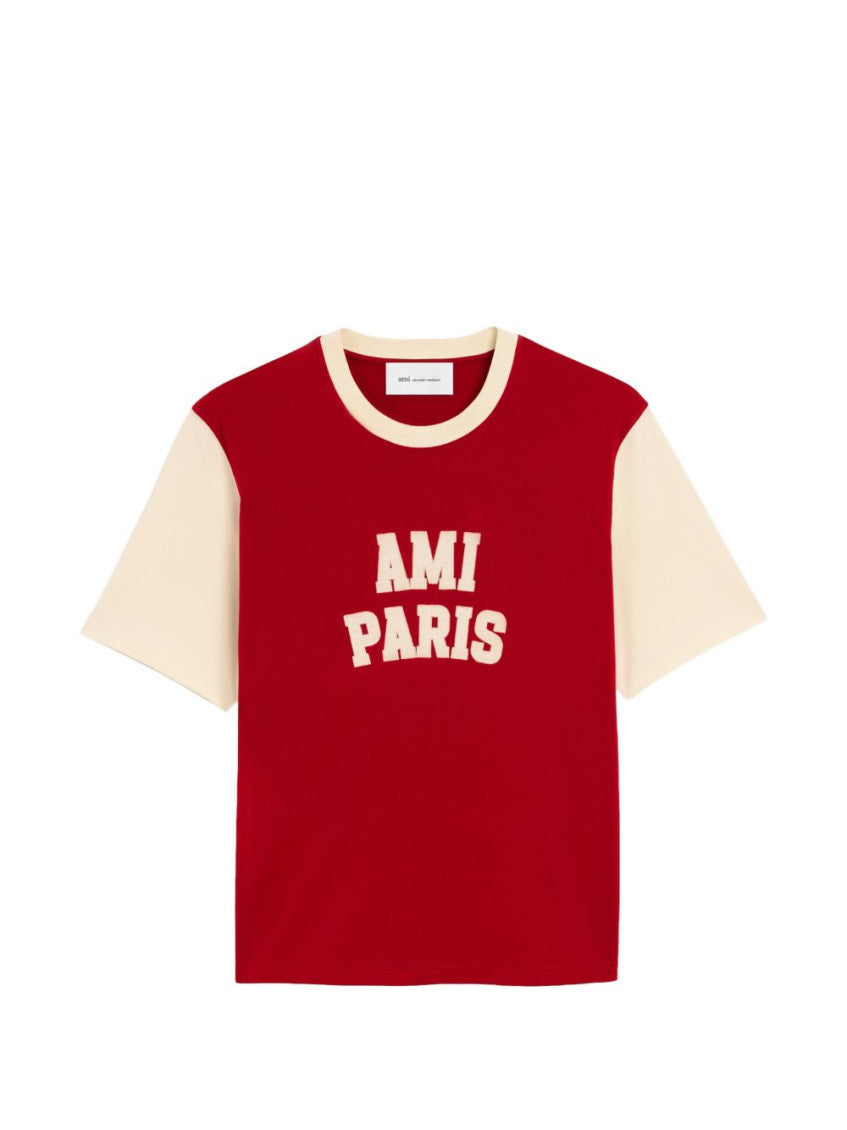 Red Logo Crew Neck T-Shirt 1