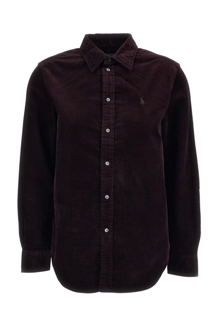 Dark Brown Regular Textured Shirt 1