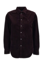 Dark Brown Regular Textured Shirt 1