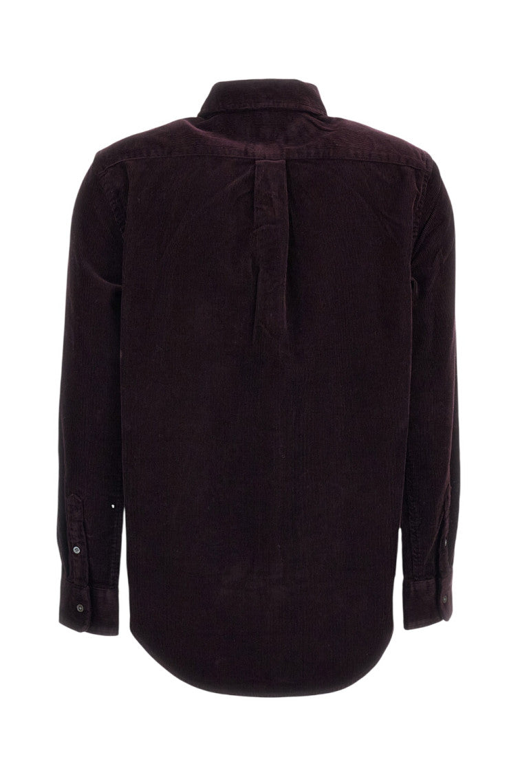 Dark Brown Regular Textured Shirt 2