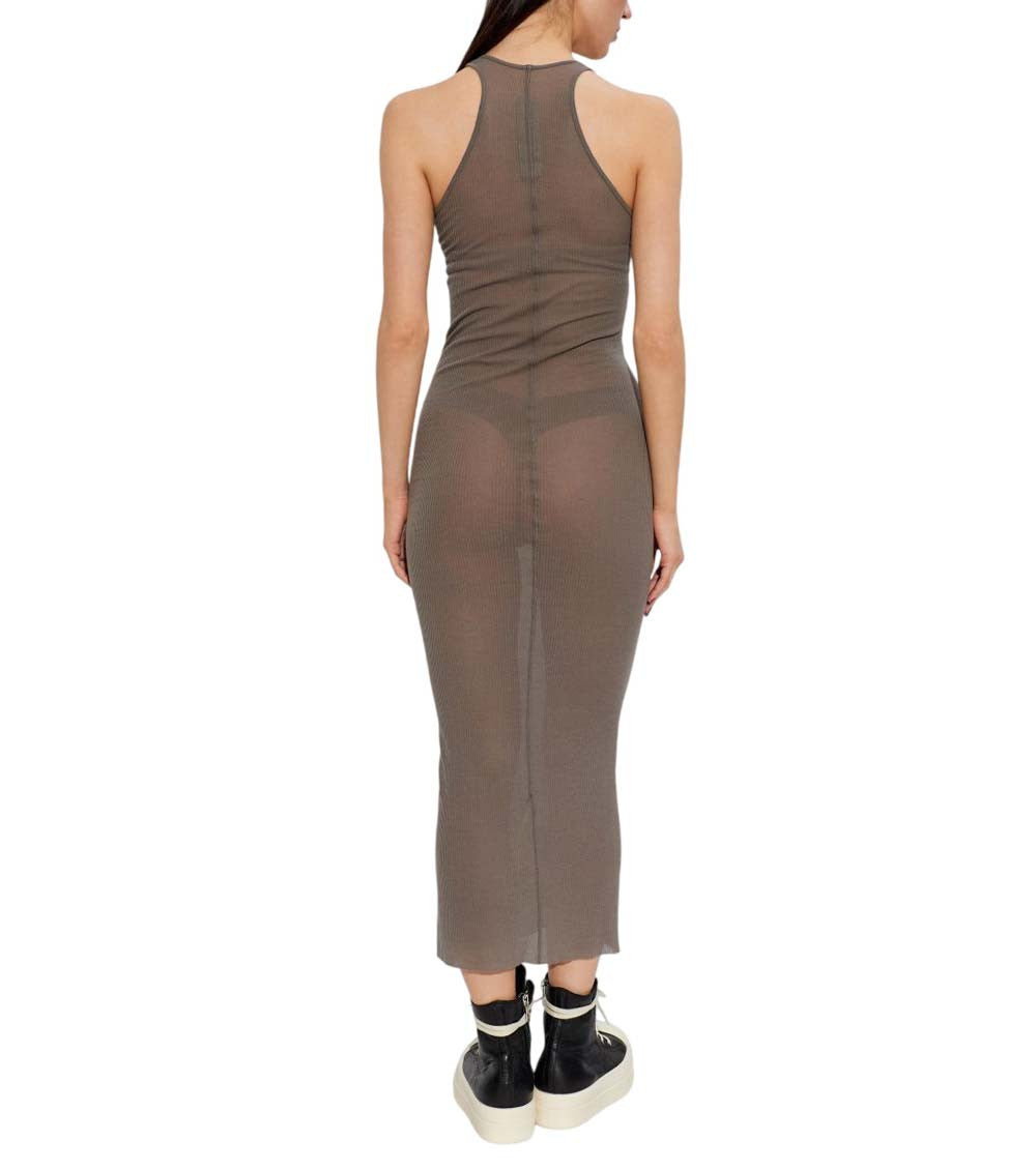 Grey Round Neck Midi Dress 3